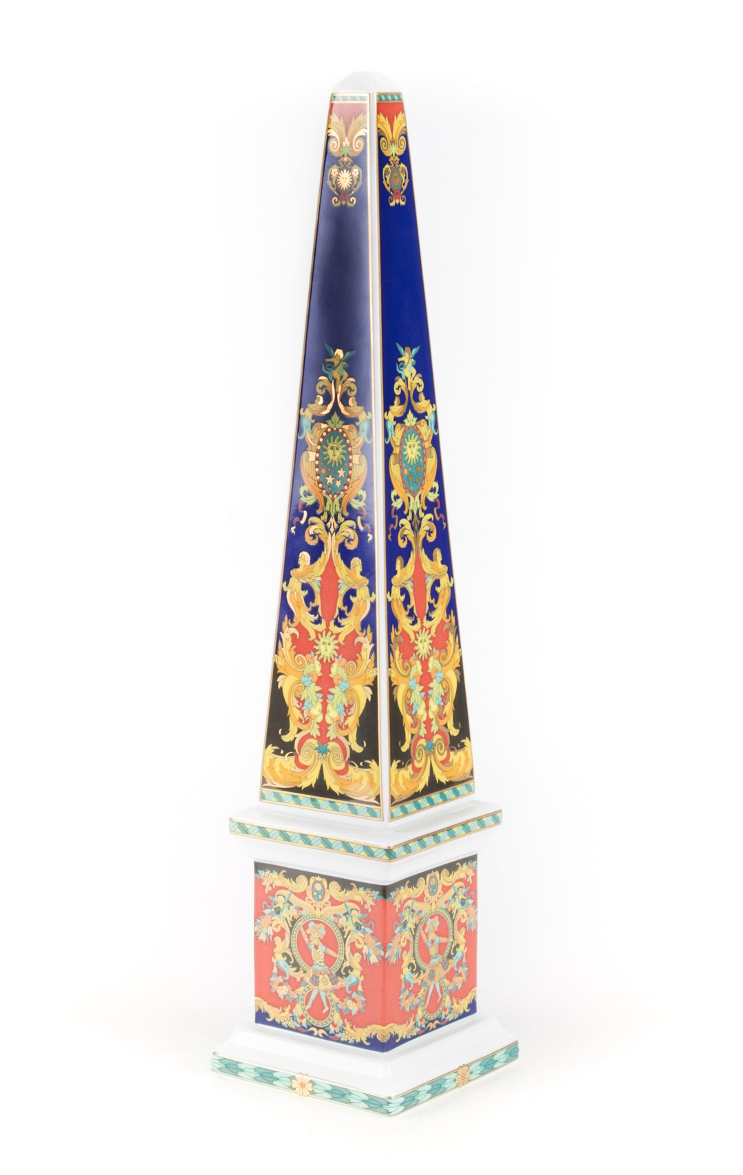 Appraisal: Rosenthal for Versace porcelain obelisk in the Le Roi Soleil