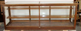 Appraisal: Antique American oak general store display case Antique American general