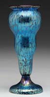 Appraisal: EUROPEAN ART GLASS VASE Attributed to Loetz Footed cabinet size