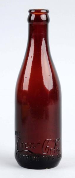 Appraisal: Coca-Cola Distributing Co Amber Bottle From Dayton Ohio with just