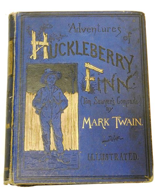 Appraisal: BOOK Mark Twain Adventures of Huckleberry Finn Charles L Webster