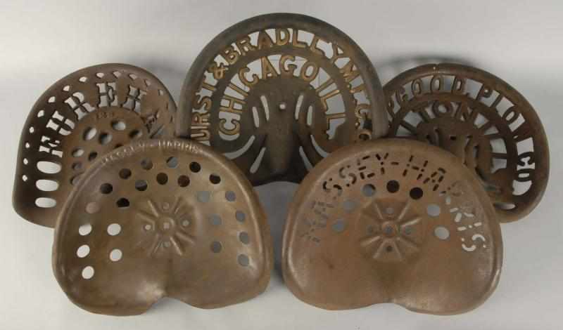 Appraisal: Lot of Cast Iron Metal Tractor Seats Description Includes one