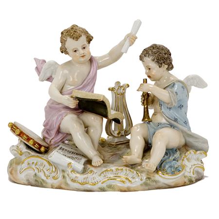 Appraisal: Meissen Porcelain Figural Group Estimate -