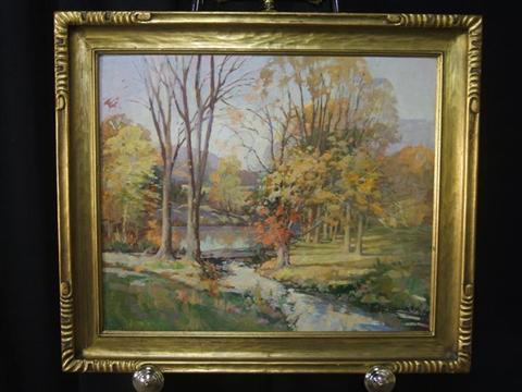 Appraisal: JAMES KING BONNAR AMERICAN - VERMONT WOODS IN THE FALL