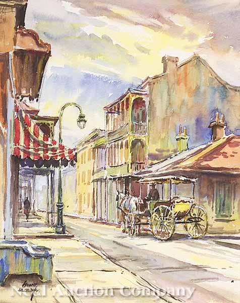 Appraisal: W Stuart Archibald American Louisiana th c French Quarter Buggy