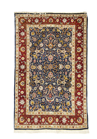 Appraisal: A silk Hereke rug West Anatolia cm x cm