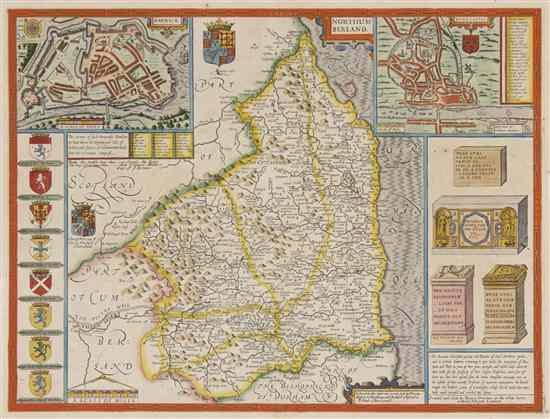 Appraisal: MAP SPEEDE JOHN Northumberland London Henry Overton c Engraved map