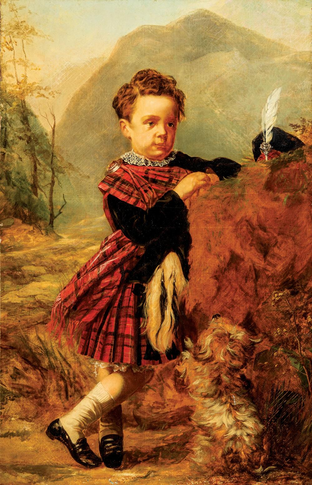 Appraisal: British School th c Highland Laddie oil on canvas unsigned