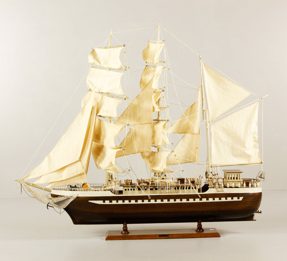 Appraisal: - LG Belem Ship Model on Stand LG Belem ship