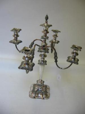 Appraisal: A FIVE LIGHT CANDELABRUM late th century the central light