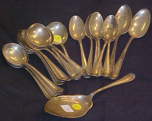 Appraisal: Gorham Newcastle flatware including two serving spoons six tablespoons twelve