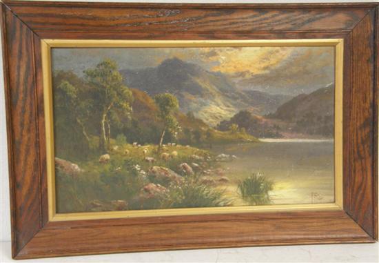 Appraisal: Frank Hider Loch Lomond signed and tilted verso oil on