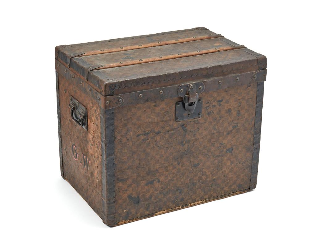 Appraisal: An early Louis Vuitton steamer trunk First-Quarter th Century Interior