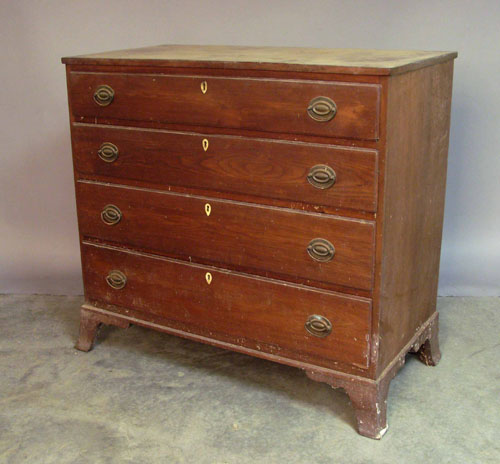 Appraisal: Pennsylvania Federal walnut chest of drawers early th c h