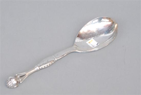 Appraisal: GEORG JENSEN STERLING SILVER SERVING SPOON Marks on the back