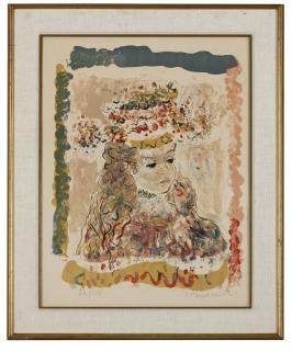 Appraisal: Constantin Terechkovitch Portrait of young lady signed in pencil in