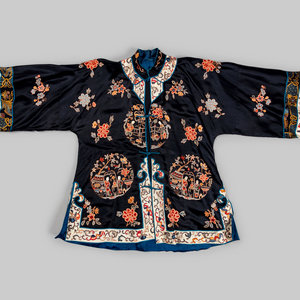 Appraisal: A Chinese Silk Embroidered Ladies' Jacket TH CENTURY having a