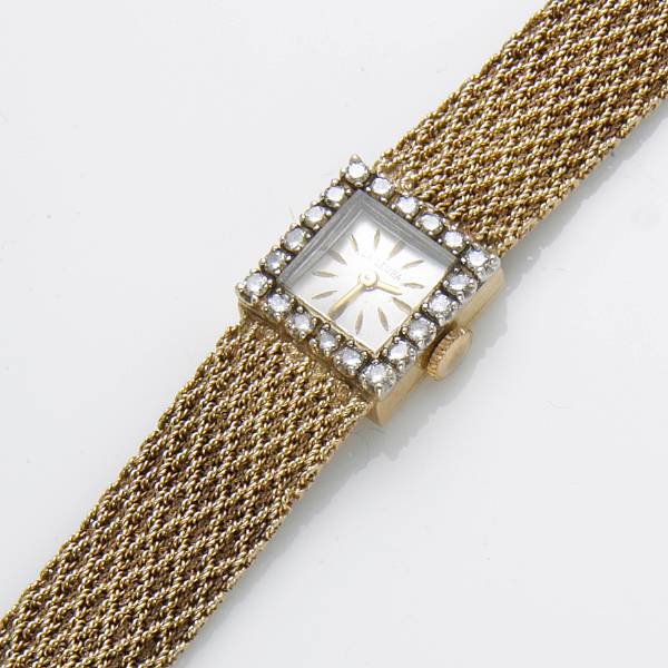 Appraisal: A La Leuba lady's diamond and k gold wristwatch weighing