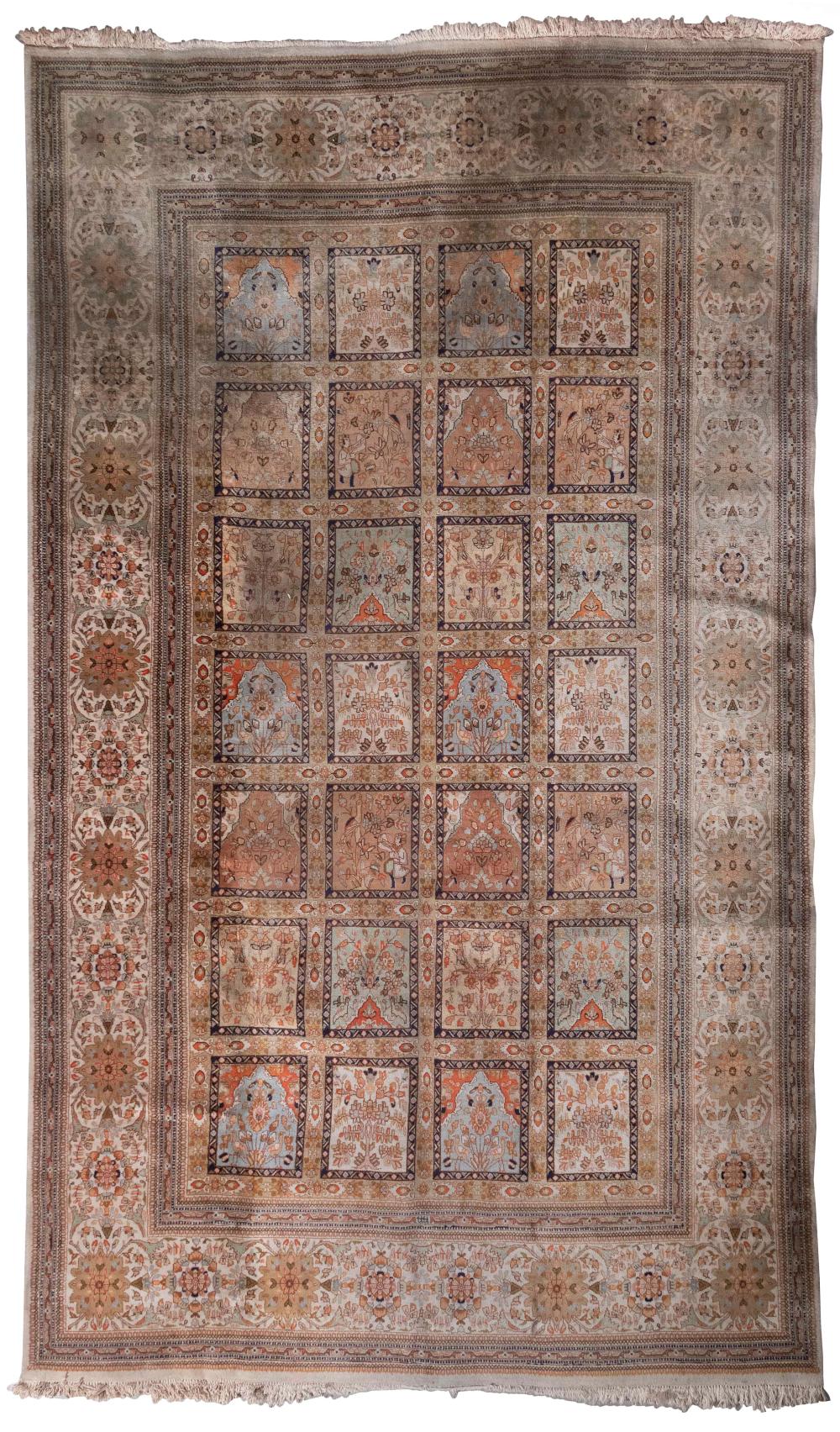 Appraisal: GARDEN DESIGN RUG X THIRD QUARTER OF THE TH CENTURYGARDEN