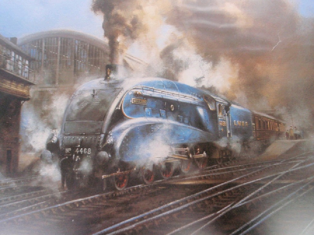 Appraisal: Various coloured railway prints after David Weston Mike Delaney and