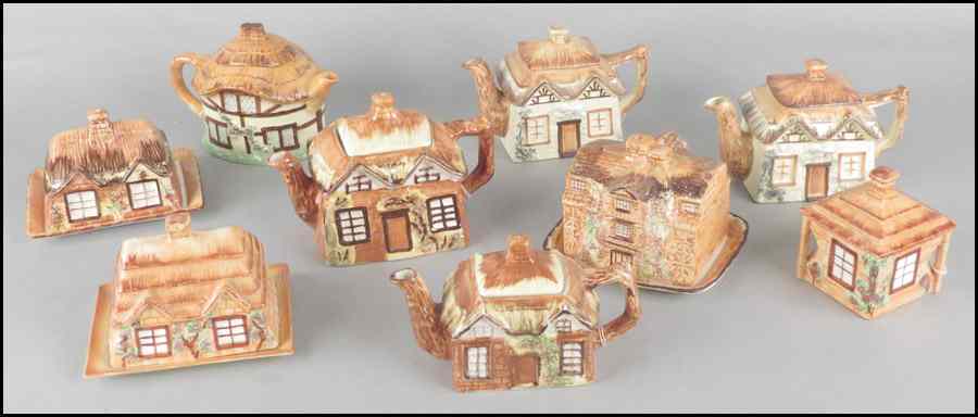 Appraisal: COLLECTION OF ENGLISH PORCELAIN Comprised of covered butter dishes and