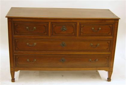 Appraisal: Louis XVI style inlaid chest th century H in W