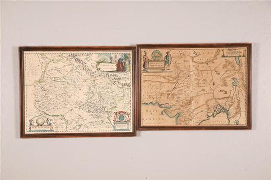 Appraisal: TWO EARLY DUTCH MAPS Includes Umbria Overo Ducato di Spoleto