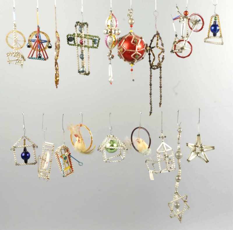 Appraisal: Lot of Beaded Ornaments Description Includes one ferris wheel one