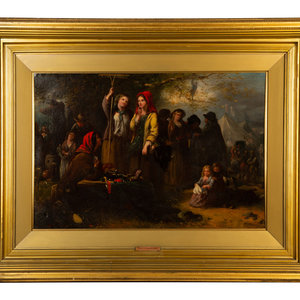 Appraisal: Paul Falconer Poole British - The Pawn Broker oil on