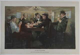 Appraisal: Set of Five Truth Co Gambling Lithographs New York Set