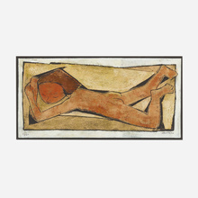 Appraisal: ngel Botello UNTITLED RECLINING NUDE linocut in colors on black