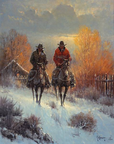 Appraisal: n a Gerald Harvey American born Winter's Chill signed and