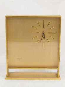 Appraisal: A fine mantel clock by Jaeger-Le-Coultre the brass case and