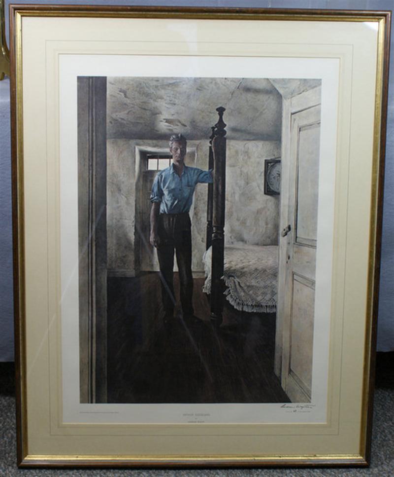 Appraisal: Andrew Wyeth American - signed and numbered print Arthur Cleveland