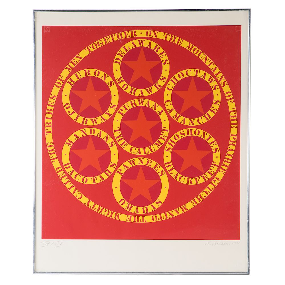 Appraisal: Robert Indiana The Calumet American - Color screenprint ed XIV