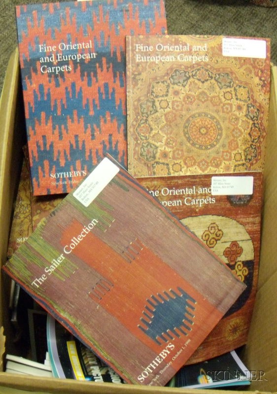 Appraisal: Box Lot of Catalogues and Magazines primarily about oriental rugs