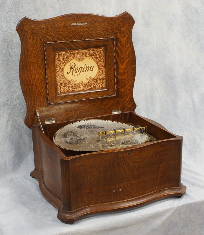 Appraisal: Regina music box with discs square x h