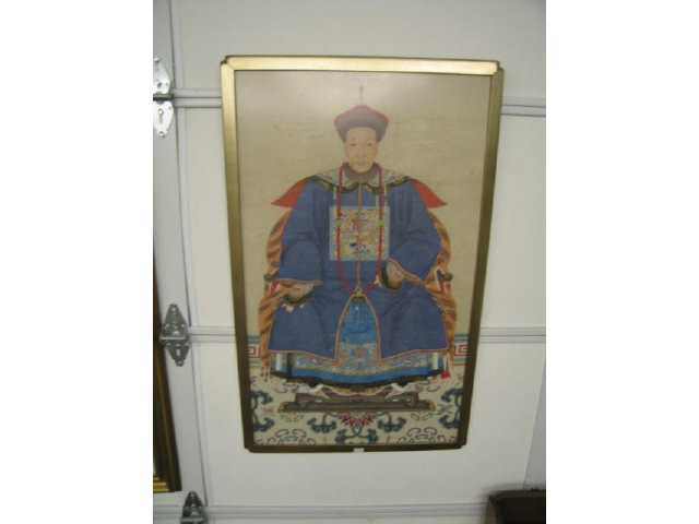 Appraisal: Chinese Ancestral Painting of a Scholar on paper x