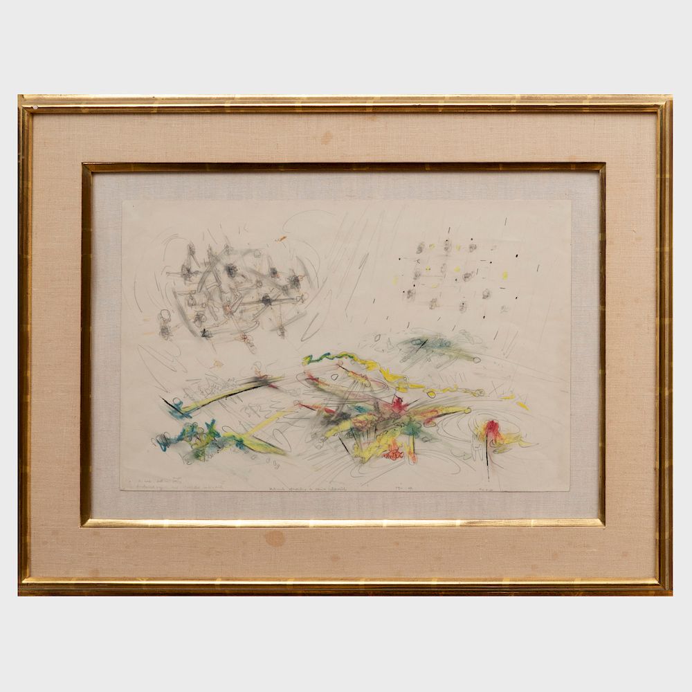 Appraisal: Attributed to Roberto Matta - Sentimento Apocaliptico de Panico Intellectuale