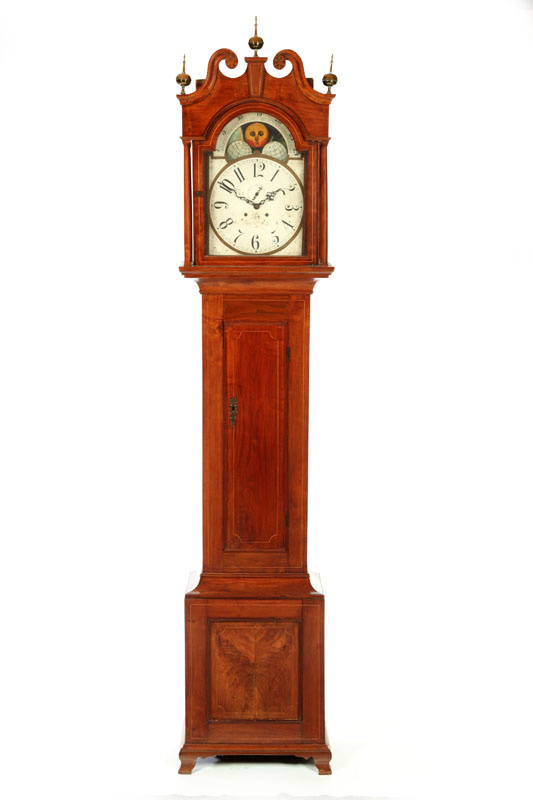 Appraisal: INLAID FEDERAL TALL CASE CLOCK Probably New York ca mahogany