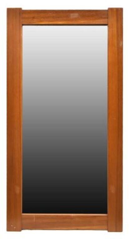 Appraisal: Danish mid-century modern mirror c s teak frame centering flat