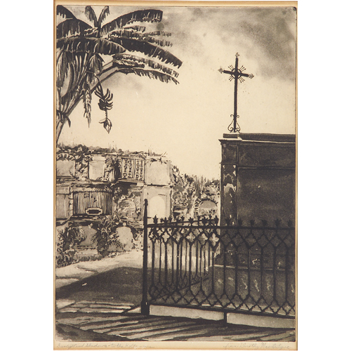 Appraisal: Dorothy MacIntyre b Philadelphia two etching aquatints Southern Summer and