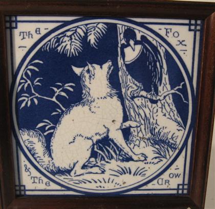 Appraisal: Three Victorian transfer printed tiles late th century