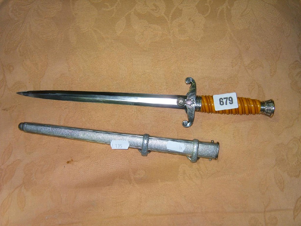 Appraisal: A German Army dress dagger and scabbard