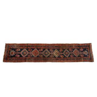 Appraisal: Caucasian runner approx ' x ' th c dark blue