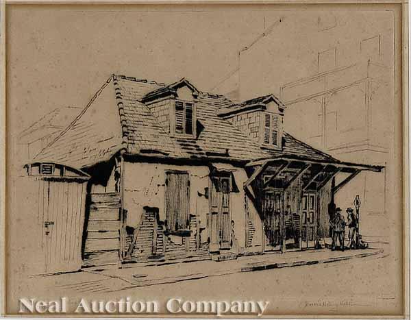 Appraisal: Morris Henry Hobbs American New Orleans - Old Blacksmith Shop