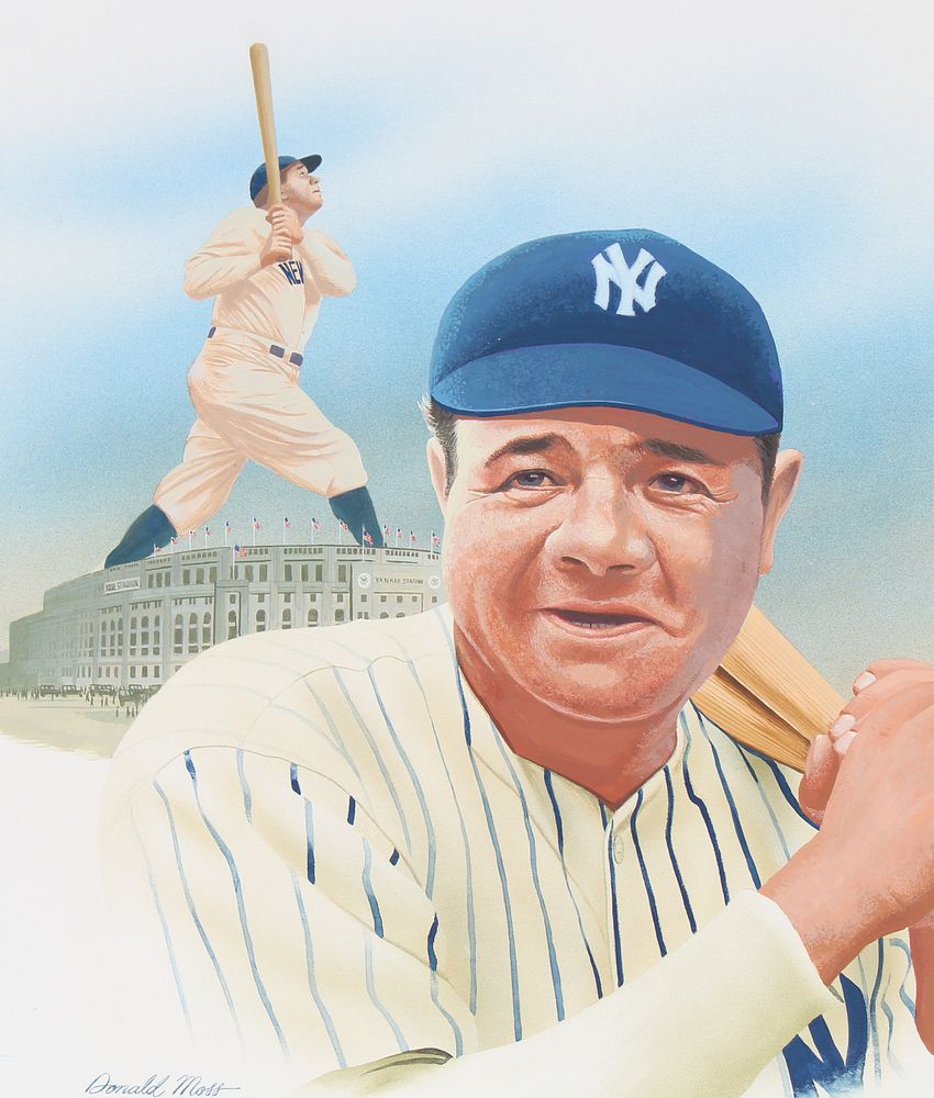 Appraisal: Donald Moss - Babe Ruth Donald Moss American - Babe