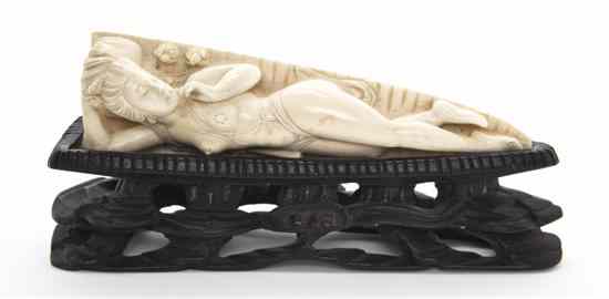 Appraisal: A Chinese Ivory Doctor's Model the figure depicted with a