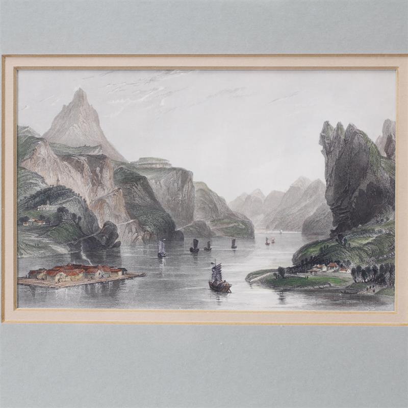 Appraisal: Hand-colored Aquatint engraving The Flea Hills T Allom's Chinese Views