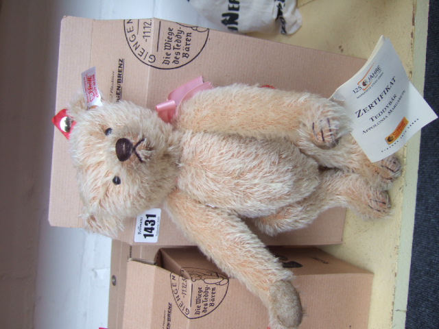 Appraisal: Four modern Stieff collectors teddy bear boxed